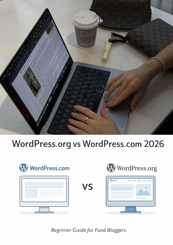 WordPress.org vs WordPress.com for beginners 2026 – complete comparison guide for food bloggers